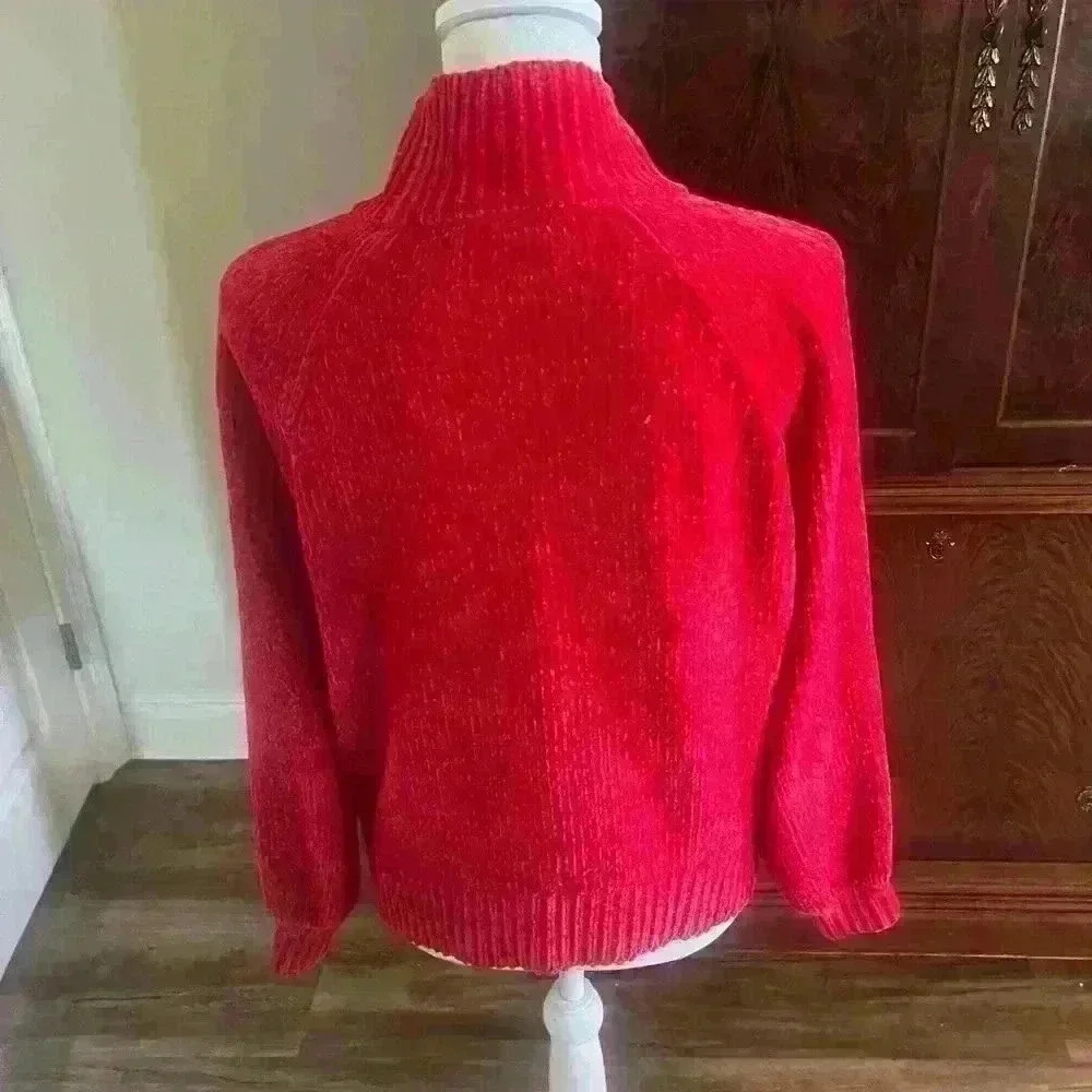 Ann Taylor LOFT red sweater turtle neck. Worn once super soft XS. Long sleeve. - Picture 10 of 15